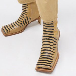 MIISTA Zebra Amparo Cream Boots / SOLD OUT
